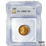1928 Wheat Cent ICG MS65+ RD