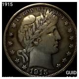 1915 Barber Half Dollar CLOSELY UNCIRCULATED