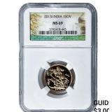 2013 India 1 Sov NGC MS69