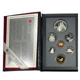 [7] 1990 Royal Canadian Mint Proof Set 1C-$1 W/Box