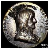 1821 Napoleon I Silvered Medalet CHOICE AU