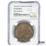 1818 Great Britain LIX Silver Crown NGC AG Details
