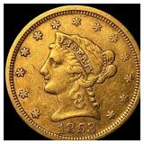 1853 Liberty Head Gold Quarter Eagle $2.50  CLOSE