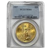 1927 $20 Gold Double Eagle PCGS MS64