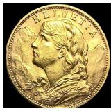 1916 France Gold 20 Franc