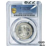 1936 Columbia Half Dollar PCGS MS65
