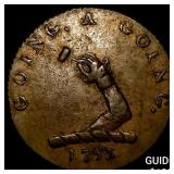 1795 Great Britain Going A Going Condor Half Penny