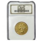 1847 $10 Gold Eagle NGC AU58