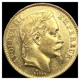 1868A France Gold 20 Franc