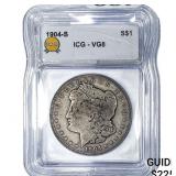 1904-S Morgan Silver Dollar ICG VG8