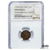 1799-SO Colonial Spain Silver 1/2 Real NGC F Detai