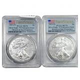 [2] 2021-S Silver Eagle PCGS MS70 Type 1 Em. Issue