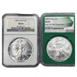[2] 1987-2008 Silver Eagle NGC MS69