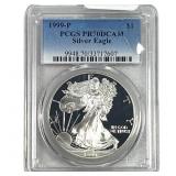 1999-P Silver Eagle PCGS PR70 DCAM