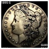 1895-S Morgan Silver Dollar ABOUT UNCIRCULATED