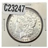 1890-CC Morgan Silver Dollar