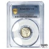 1941 Mercury Silver Dime PCGS MS67 FB