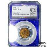 1890 Indian Head Cent NGC MS 9.4 RB FunBox 2024