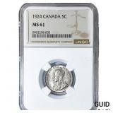 1924 5C Canada NGC MS61