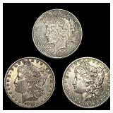 [3] 1885-1922 Morgan & Peace Silver Dollar Lot