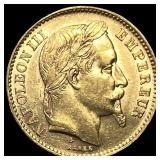 1866A France Gold 20 Franc