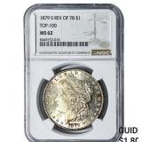 1879-S Morgan Silver Dollar NGC MS62 Rev of 78