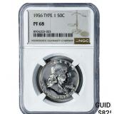 1956 Franklin Half Dollar NGC PF68 Type 1