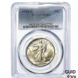 1945-S Walking Liberty Half Dollar PCGS MS64