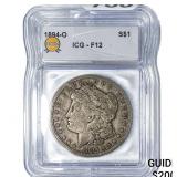 1894-O Morgan Silver Dollar ICG F12