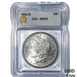 1882-S Morgan Silver Dollar ICG MS65