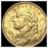 1901 France Gold 20 Franc