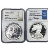 [2] 1988-2020 Silver Eagle NGC MS69/PF70