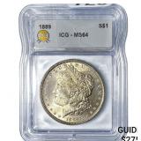 1889 Morgan Silver Dollar ICG MS64