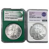 [2] 1994-2025 Silver Eagle NGC MS69/MS70