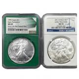 [2] 1992-2013 Silver Eagle NGC MS69/MS70