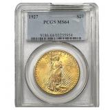 1927 $20 Gold Double Eagle PCGS MS64