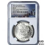 1889 Morgan Silver Dollar NGC MS62 VAM-28A