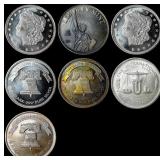 [8] 1oz Silver Rounds