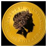2003 Australia 1oz Gold $100 Proof-Goat