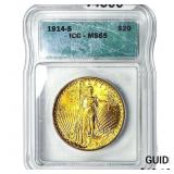 1914-S $20 Gold Double Eagle ICG MS65