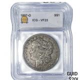 1897-O Morgan Silver Dollar ICG VF25
