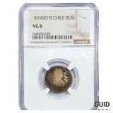 1814-SO Colonial Spain SIlver 1 Real NGC VG8