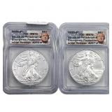 [2] 2020-P Silver Eagle ICG MS70