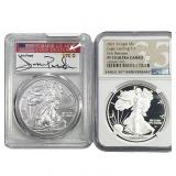 [2] 2020-2021 Silver Eagle PCGS/NGC MS70/PF70