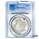 1892 Morgan Silver Dollar PCGS MS63