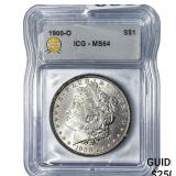 1900-O Morgan Silver Dollar ICG MS64
