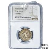 1866-SO Chile Silver 20 Centavos NGC VF Details
