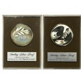 [2]1971-1974 Franklin Mint Dove Peace Silver Medal