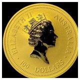 1996 Australia 1oz Gold $100 Proof-Mouse