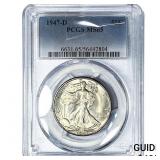 1947-D Walking Liberty Half Dollar PCGS MS65